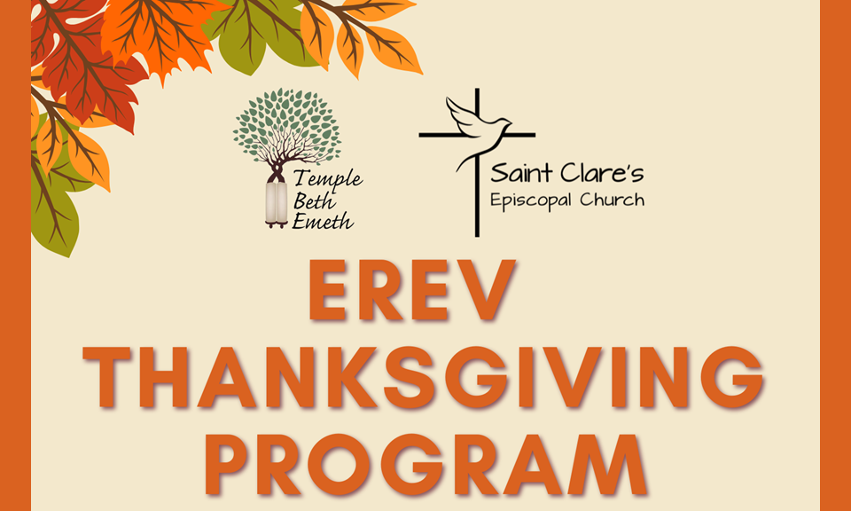 Erev Thanksgiving Program 2025